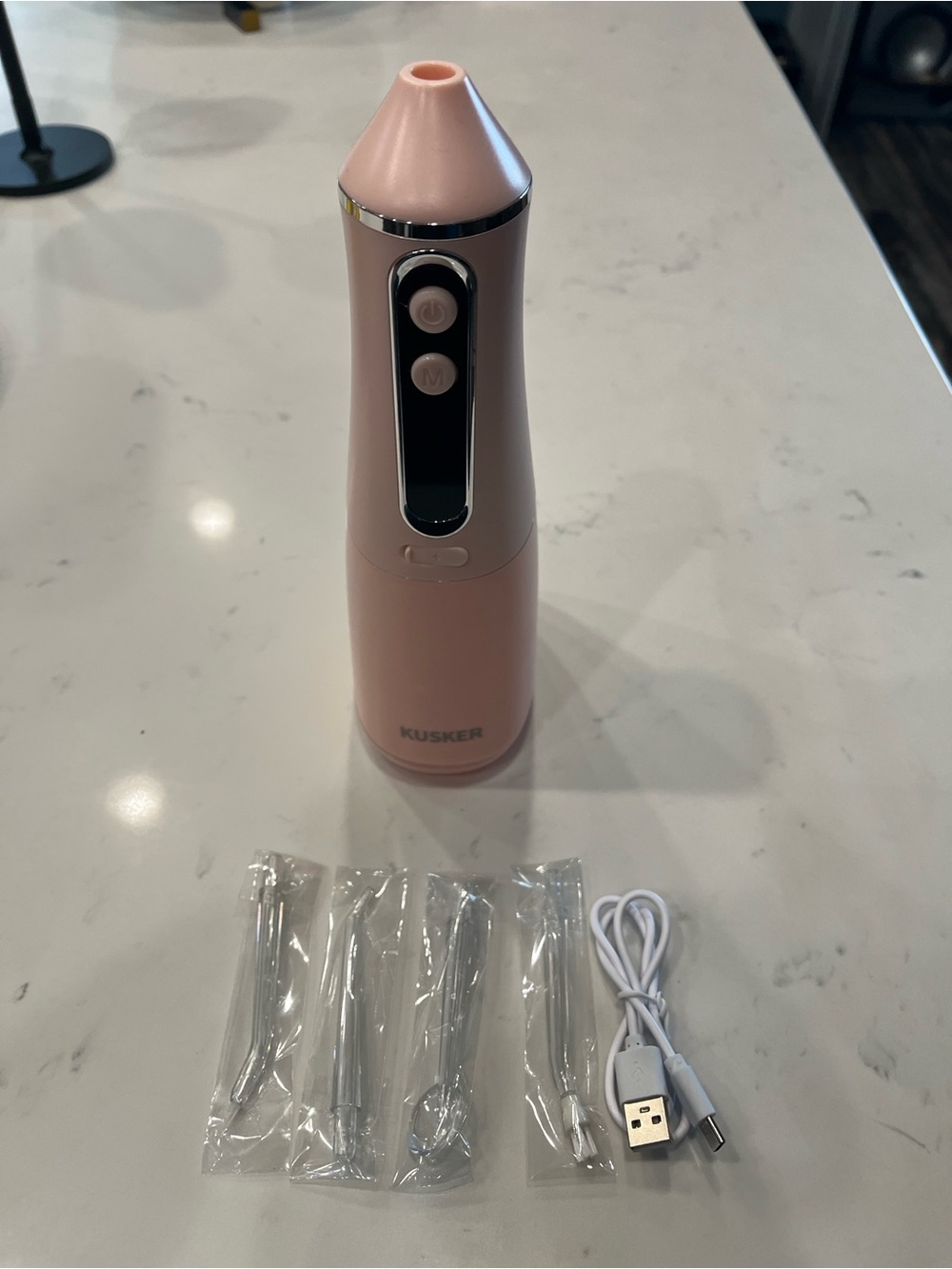 Portable Pink Oral Irrigator Water Flosser NWOB or Manual
